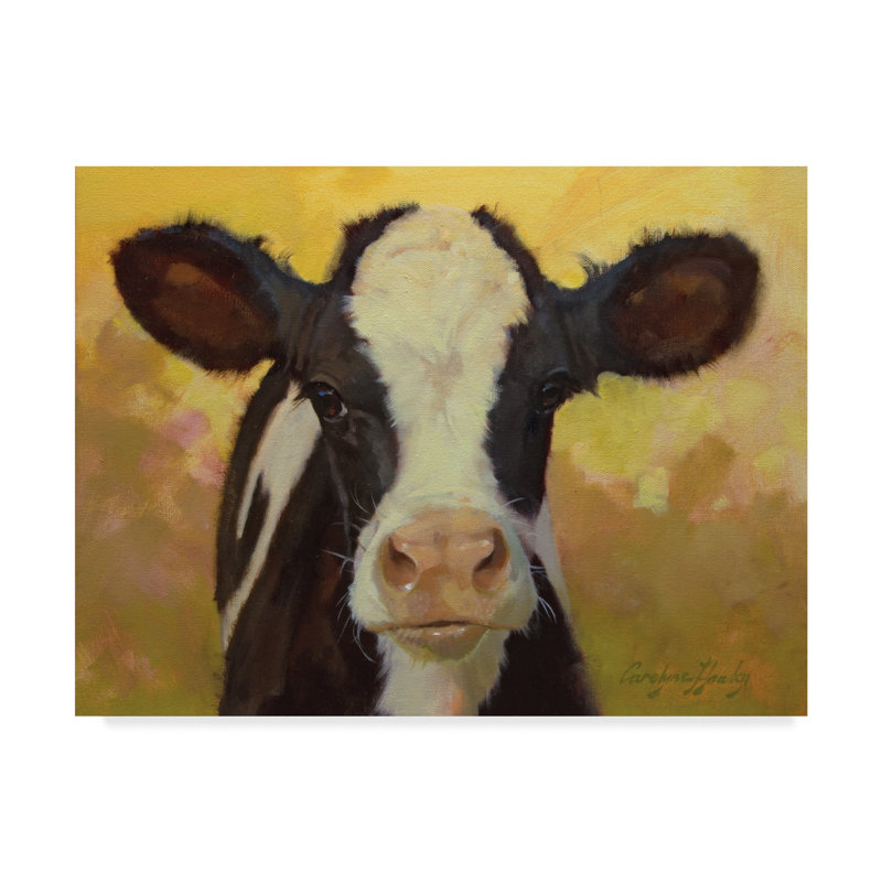 « farm pals iii », peinture sur toile tendue, H 18 po x l 24 po x P 2 po