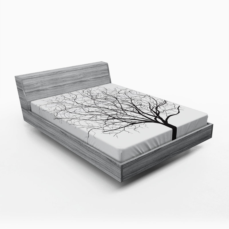 Tree Microfiber Fitted Sheet, Full Fitted Sheet