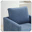 Fauteuil carré pivotant rembourré 360 degrés-1094357285
