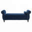 Banc de rangement en velours avec accoudoirs-136170835