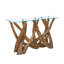 Deweese 120cm Glass Top Console Table