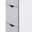 Armoire de rangement pour salle de bain de 54 po de hauteur, tour à linge autoportante avec tablette à 2 niveaux et tiroirs, rangement de plancher étroit-706881605