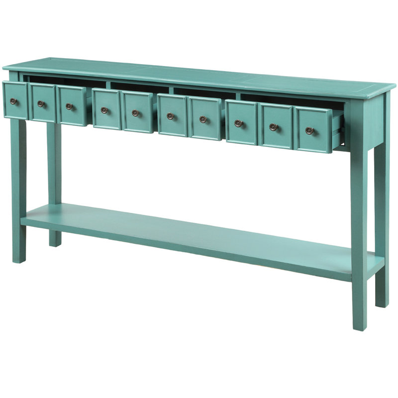 Table d'appoint Tarsita, Turquoise 1