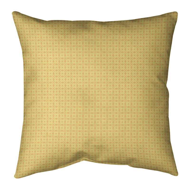 Housse de coussin Katelyn Elizabeth, 20 po x 20 po, Pas de bourre, Jaune et orange