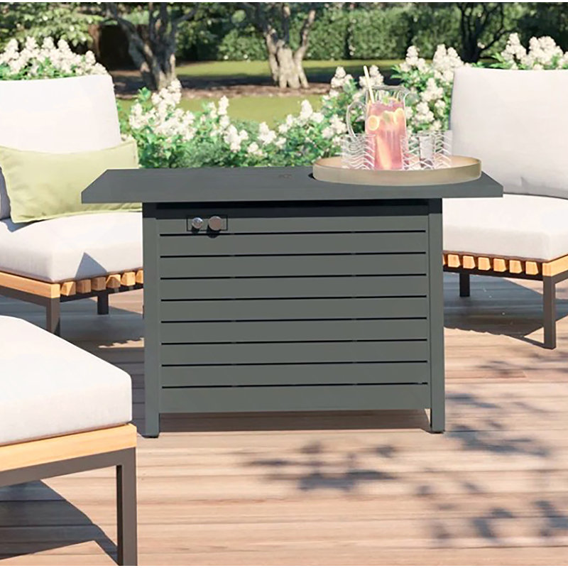 Table de foyer d'extérieur avec couvercle 25 H x 42 W