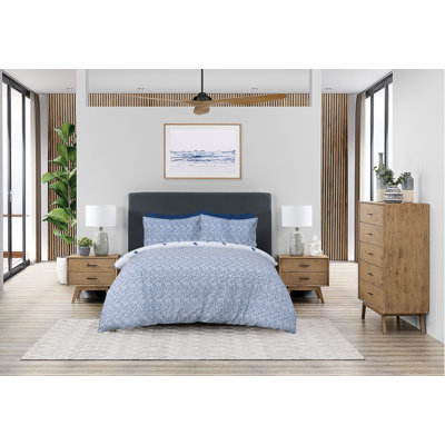 Waite Polyester Duvet Cover Set with Pillowcases
