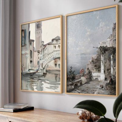 " Vintage Landscape XXXIV " 2 - Pieces