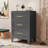 Metal Black 4 Drawer Nightstand-1044543500