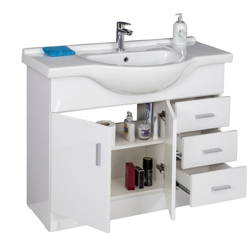 Avarie 1060mm Single Bathroom Vanity with Integrated Ceramic Basin