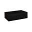 Table basse en teck, rectangulaire, noir