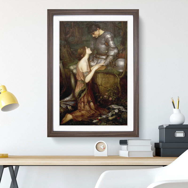 Lamia by John William Waterhouse - Framed Print, Walnut Framed, 36cm H x 27cm W x 2cm D