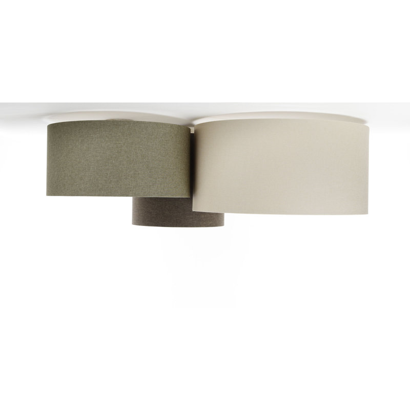 Avaughn Flush Mount, Beige/Grey