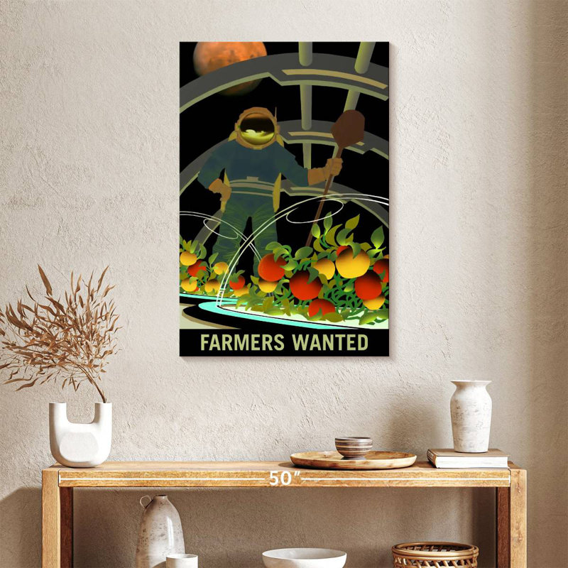 Oberle Mars Explorers Wanted Poster V, 36" H x 24" W