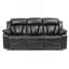 Canapé inclinable Glory Furniture Daria, noir-683491443