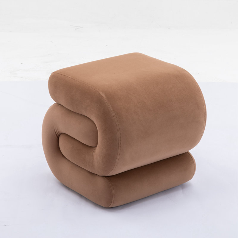 Velvet Ottoman, Coffee Velvet