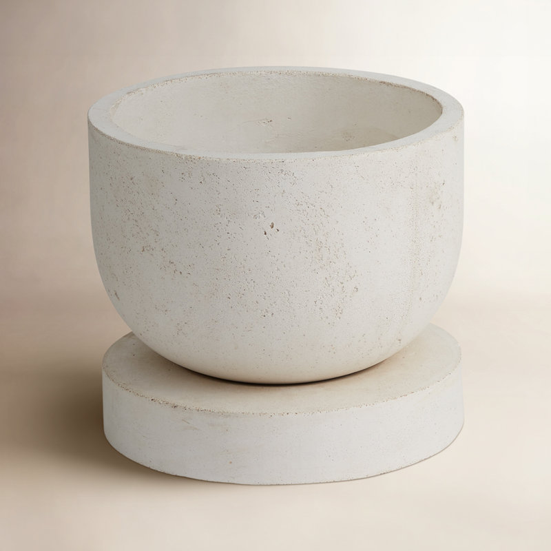 Pot à fleurs en céramique Icare, H 14 po x l 16,5 po x P 16,5 po