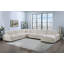 Repose-pieds de salon beige large