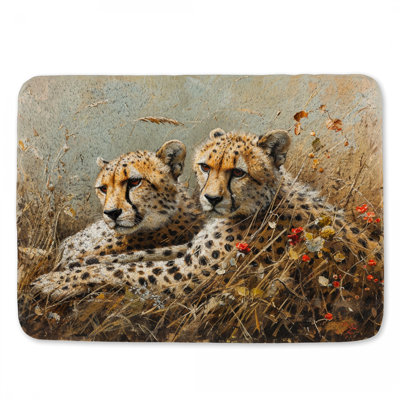 Tapis de salle de bain guépard