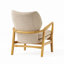 Fauteuil d'appoint rembourré avec coussin décoratif et bois de bouleau Amantha-419791166