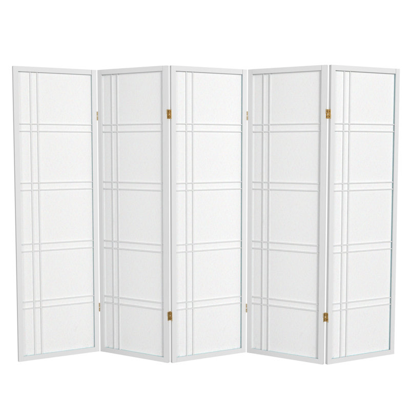 Cloison pliante Keitez, Blanc, 5