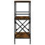 Adaisha 90.5cm H x 35cm W Metal Standard Bookcase-944439867