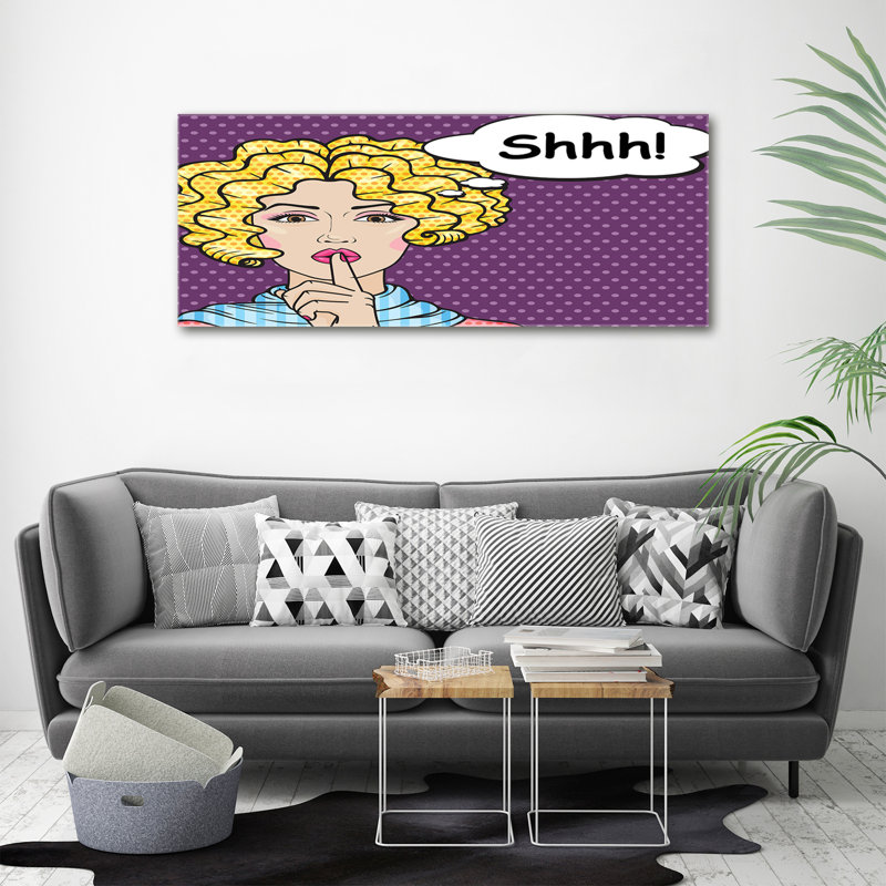 Comic Woman - Wrapped Canvas Print