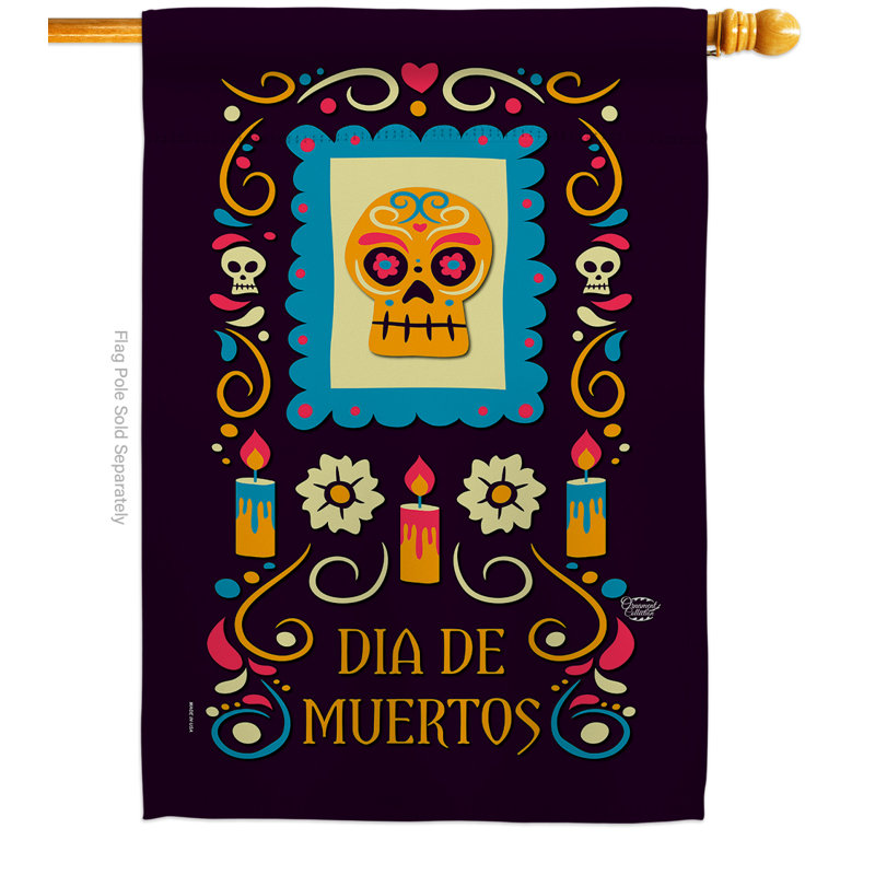 Célébrez le décor à 2 faces du polyester décoratif dead-impressions de 40 po x 28 po drapeau pour la maison