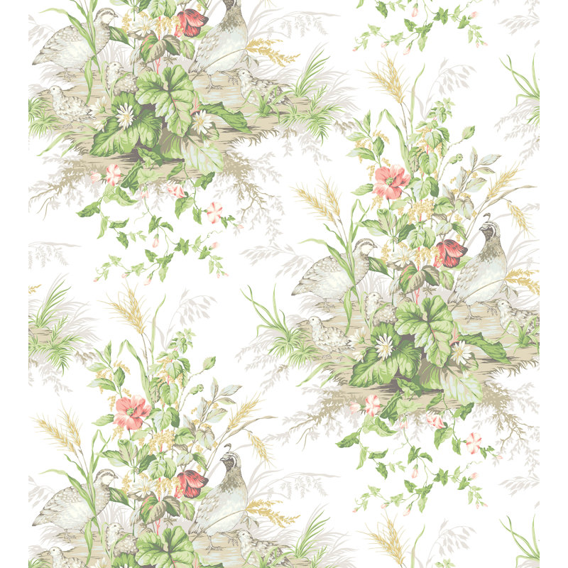 Rouleau de papier peint L 3 pi x l 54 po Arcadia Edwin's Covey, Prairie