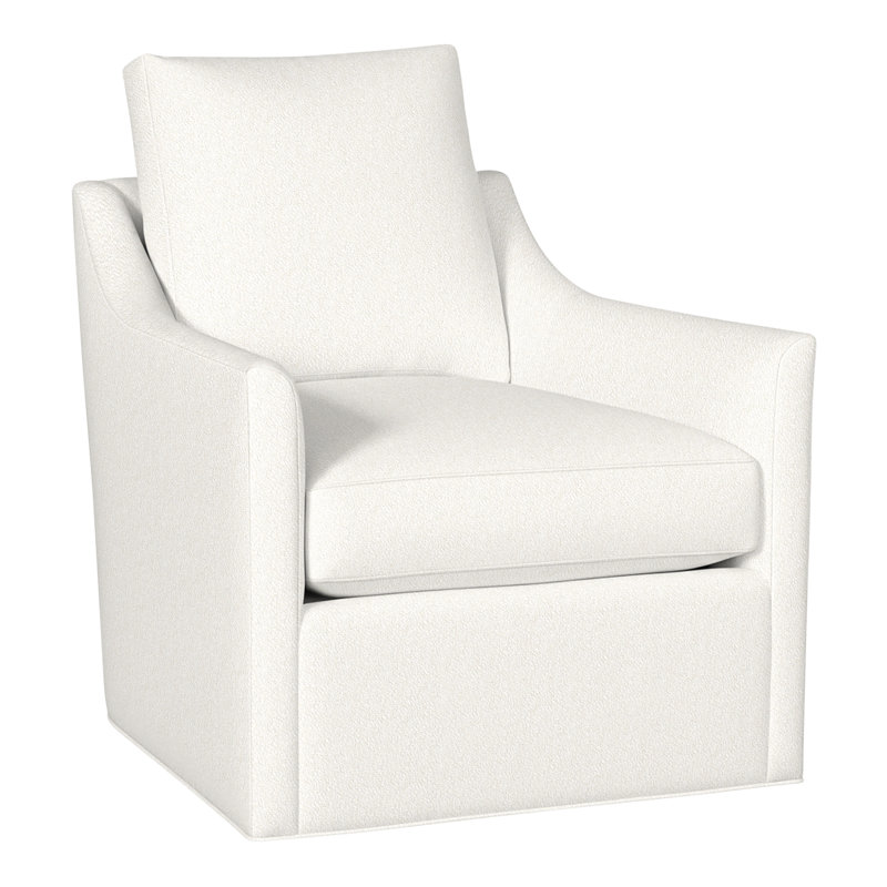 Newlin 30.5" Newlin Barrel Back Swivel Chair, Navada Blue, No