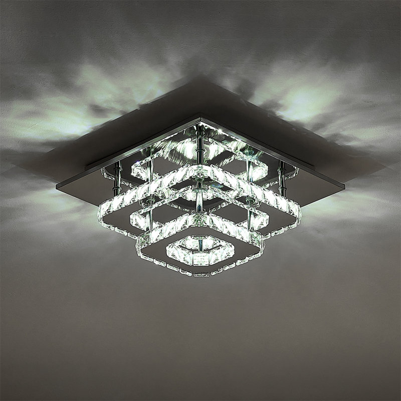 Madisen LED Flush Mount, Glass