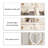 31.5"Light Luxury Compact Solid Wood Vanity Desk with Heart-shaped Mirror