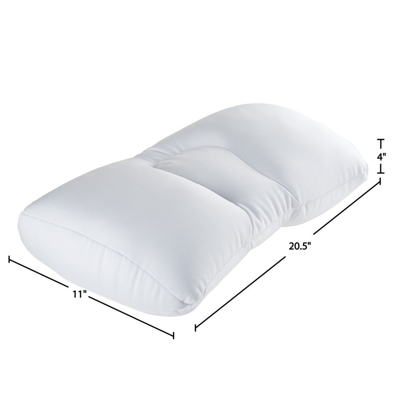 Remedy Microbead Pillow - Moldable and Temperature Regulating Cushion Ergonomic Pillow - Supports Head, Neck and Shoulders for Restful Sleep and Travel