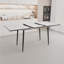 Ensemble de table de salle à manger et de chaises extensible moderne convenant aux petites et grandes réunions, idéal pour les maisons contemporaines au design pratique