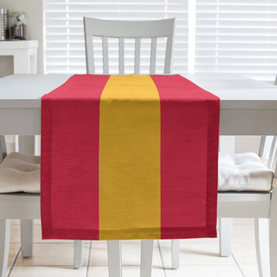 Kansas City Football Stripes Table Runner