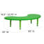 Table d'activité demi-lune en plastique pour enfants-7165795