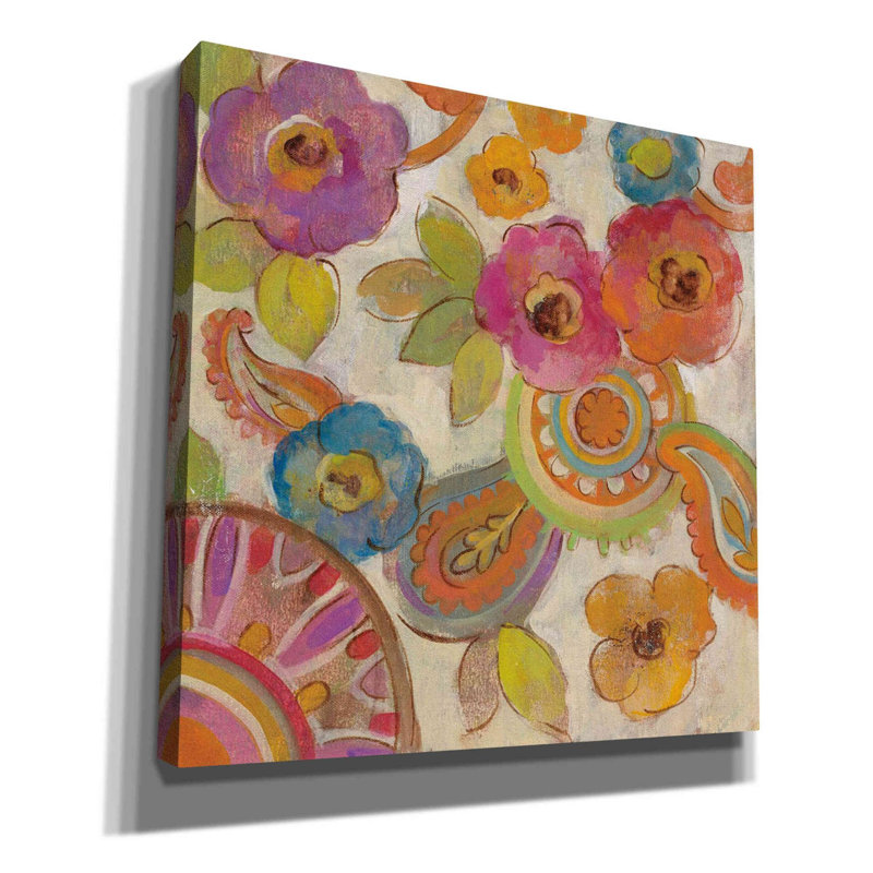«Bohemian Summer III» par Silvia Vassileva, art mural sur toile, H 37 po x l 37 po x P 1,5 po