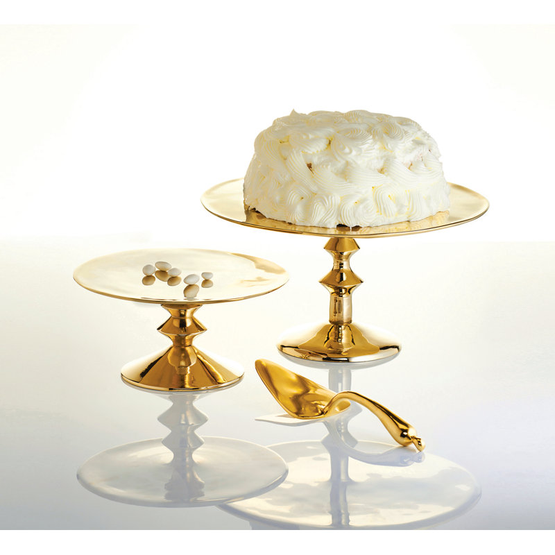 Pod Cake Salad 2 Piece Serving Set, Gold
