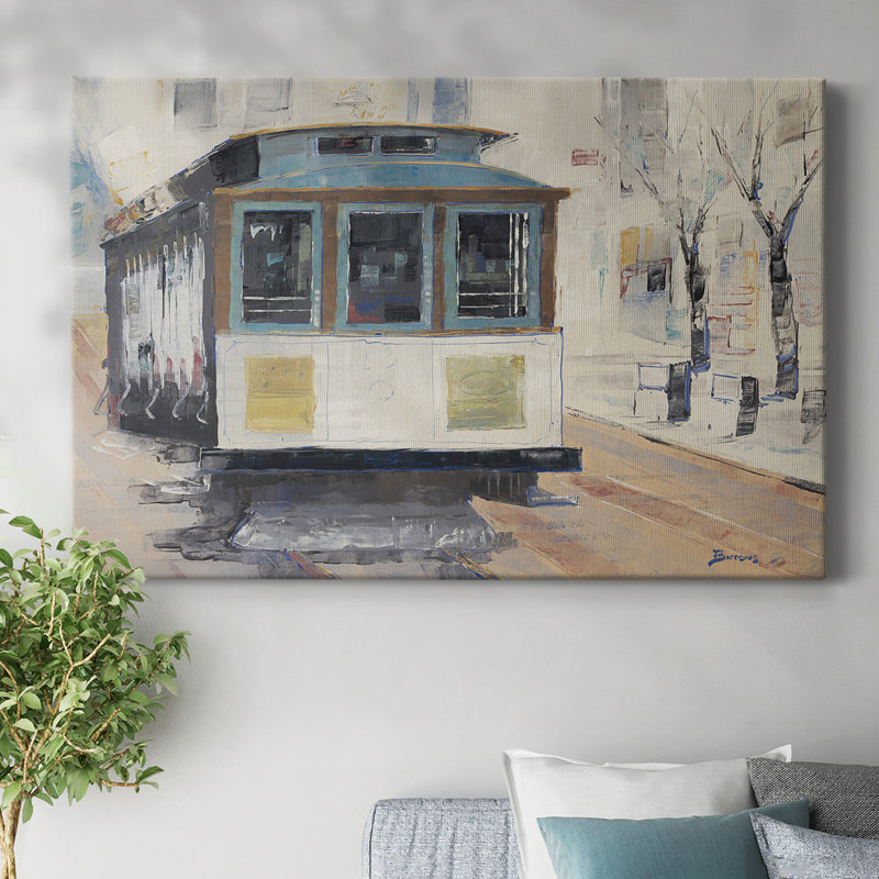 Cable Town-Gallery Wrapped Canvas, 12" H x 18" W