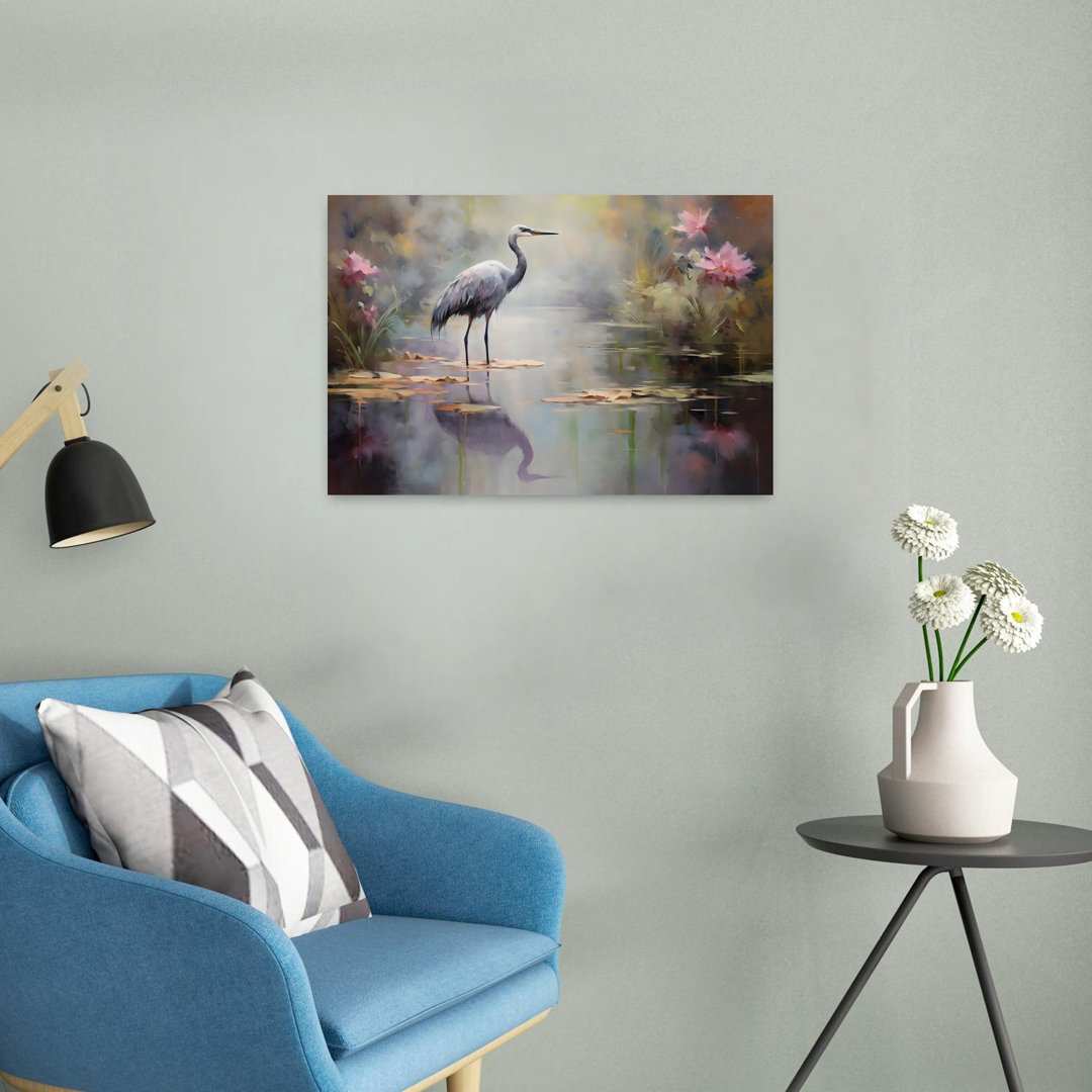 Crane Abstract Contemporary Wall Art Print