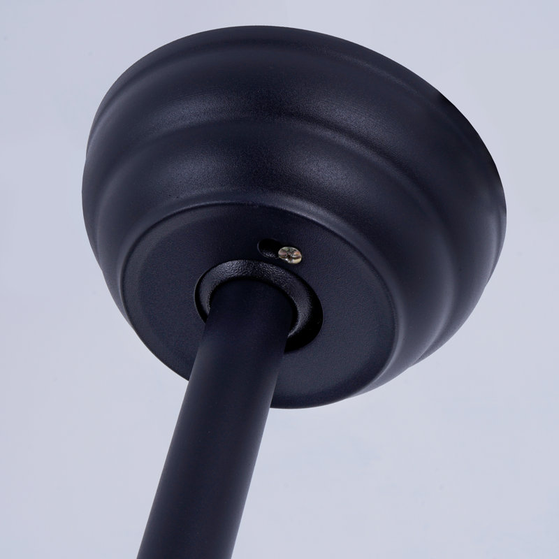 52" Traditional Ceiling Fan With Led Light, Remote Control, 3-Speed & 3-Colour Led, 5000 Cfm Airflow