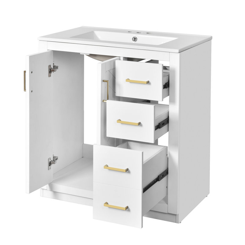 Meuble-lavabo simple 30 po avec comptoir
