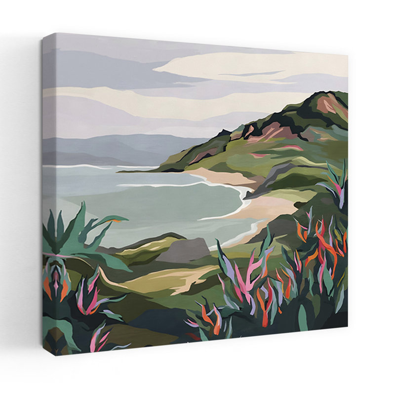 Art contemporain, paysage contemporain abstrait, art naturel, H 36 po x l 36 po