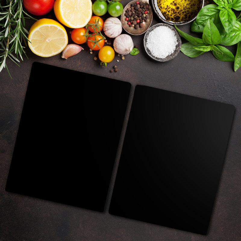 Heredio Tempered Glass Chopping Board, 52cm x 30cm