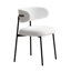 Ensemble de 4 chaises de salle à manger, chaises de salle à manger modernes et médiévales, chaises en velours avec pieds en métal