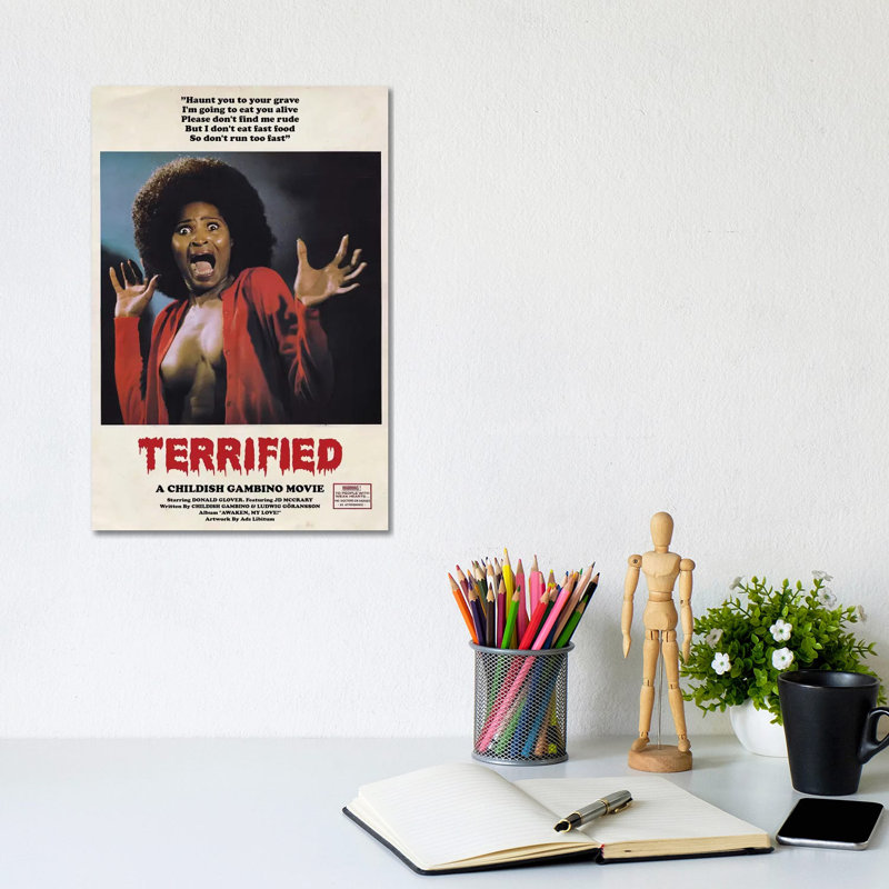 Terrified - Wrapped Canvas Print, 20.32 cm H x 30.48 cm W