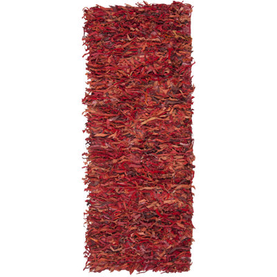 Schaefer Handwoven Leather Solid Color Rug
