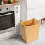 Poubelle ouverte en bois massif 2,85 gallons