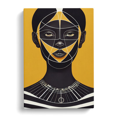 Striking Woman No.4 Abstract - Wrapped Canvas