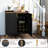 31.6'' Modern Coffee Bar Cabinet with Wine Racks and Storage Drawer-54949486