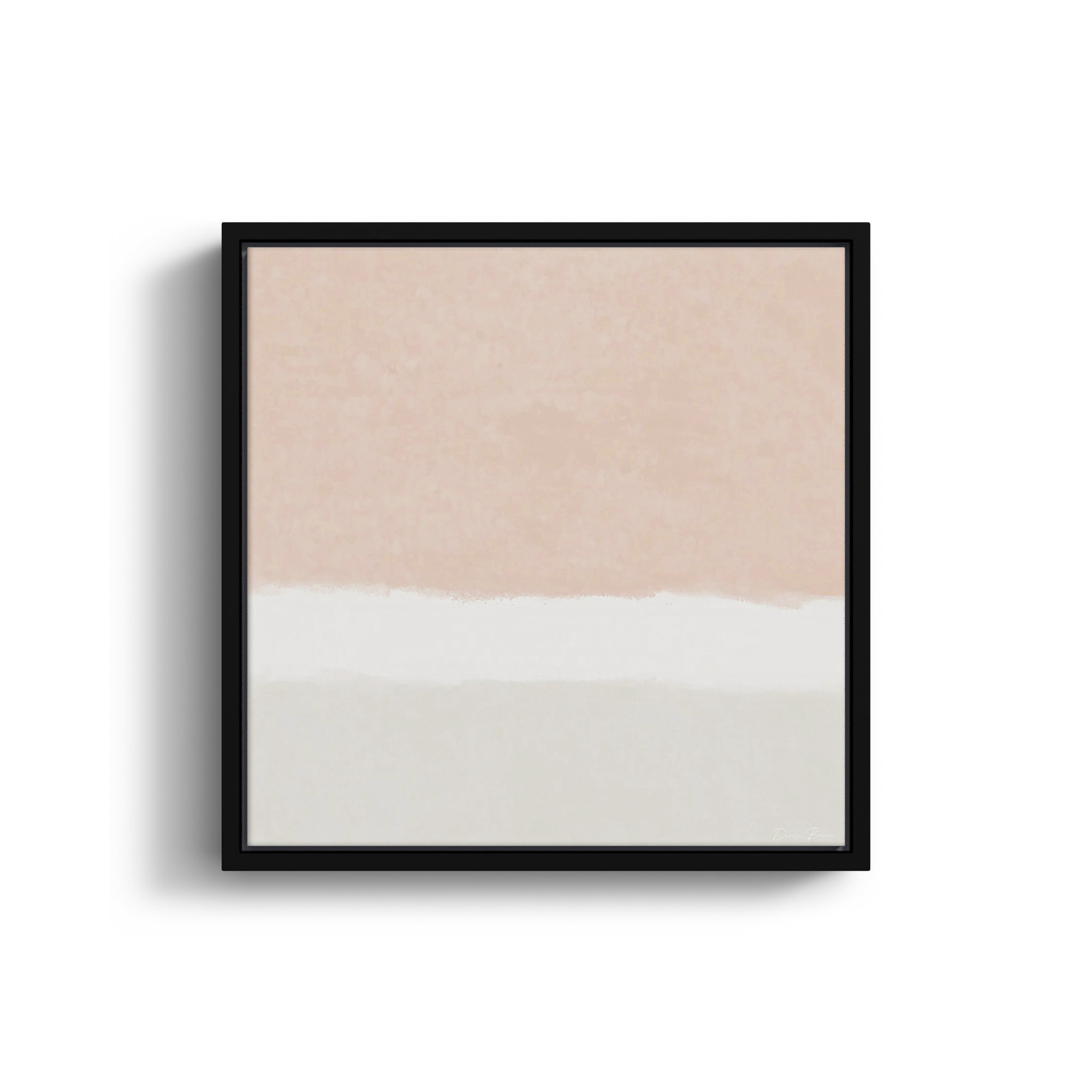 Slate 2 - Floater Frame Print on Canvas, 13.5" H x 13.5" W, Black Framed